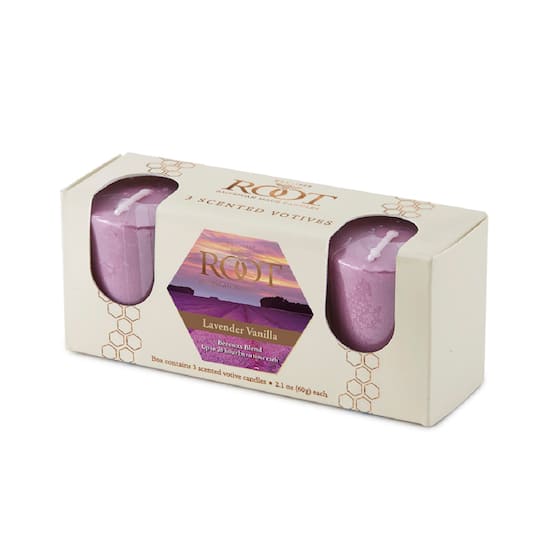 Root Candles Scented 20 Hour Beeswax Blend Votive Candles Gift Box in Lavender Vanilla | Michaels®